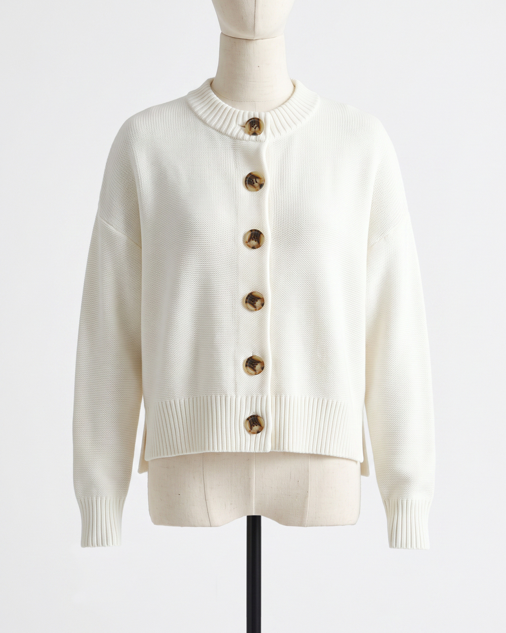 100% Organic Cotton Cropped Cardigan